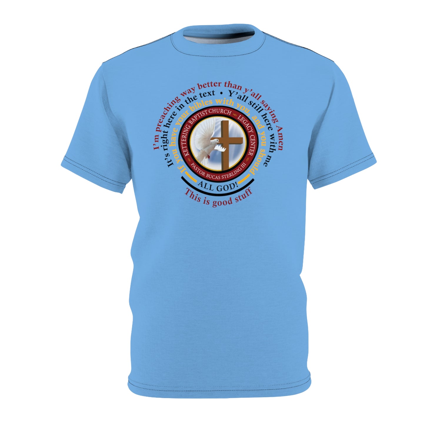 KBC Unisex Pastor's Sayings Blue Tee
