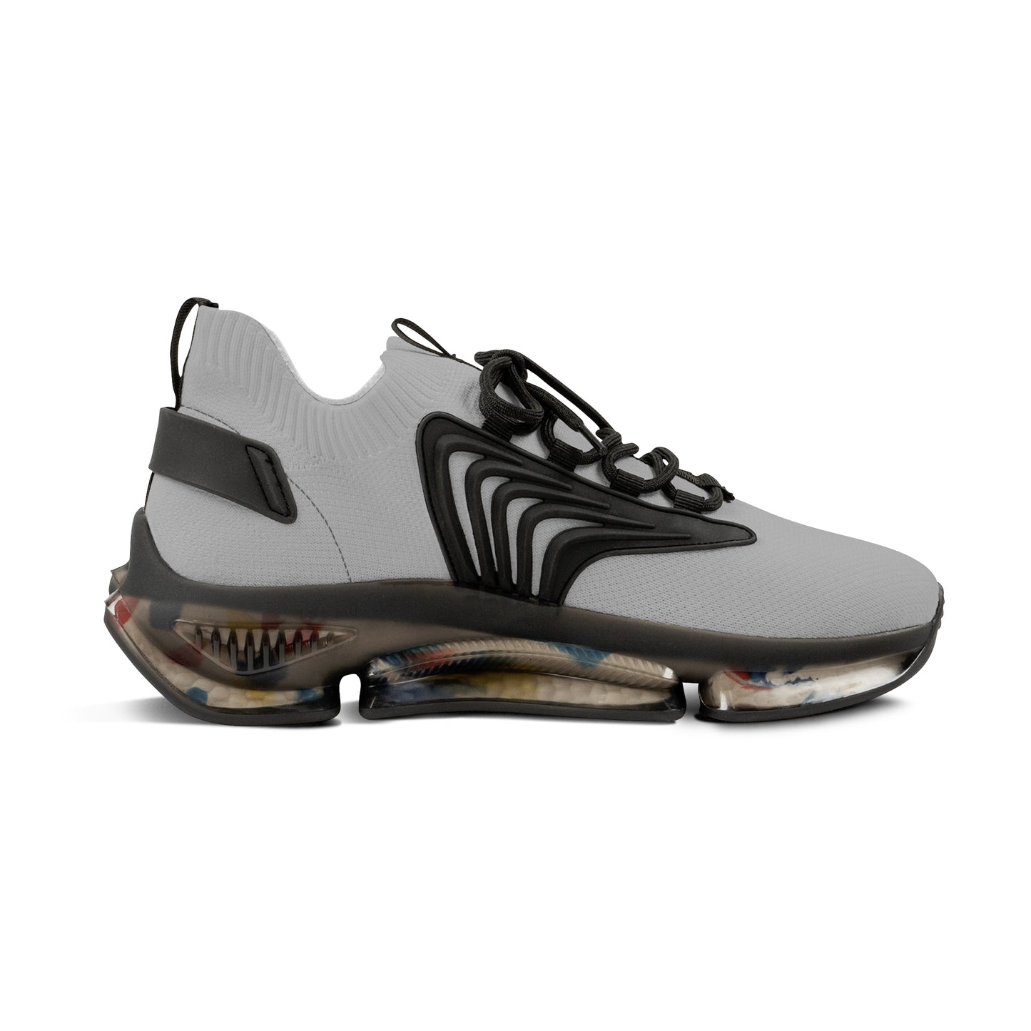 Men's Grey Mesh Sneakers