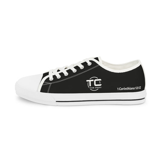 Men's Black Low Top Sneakers
