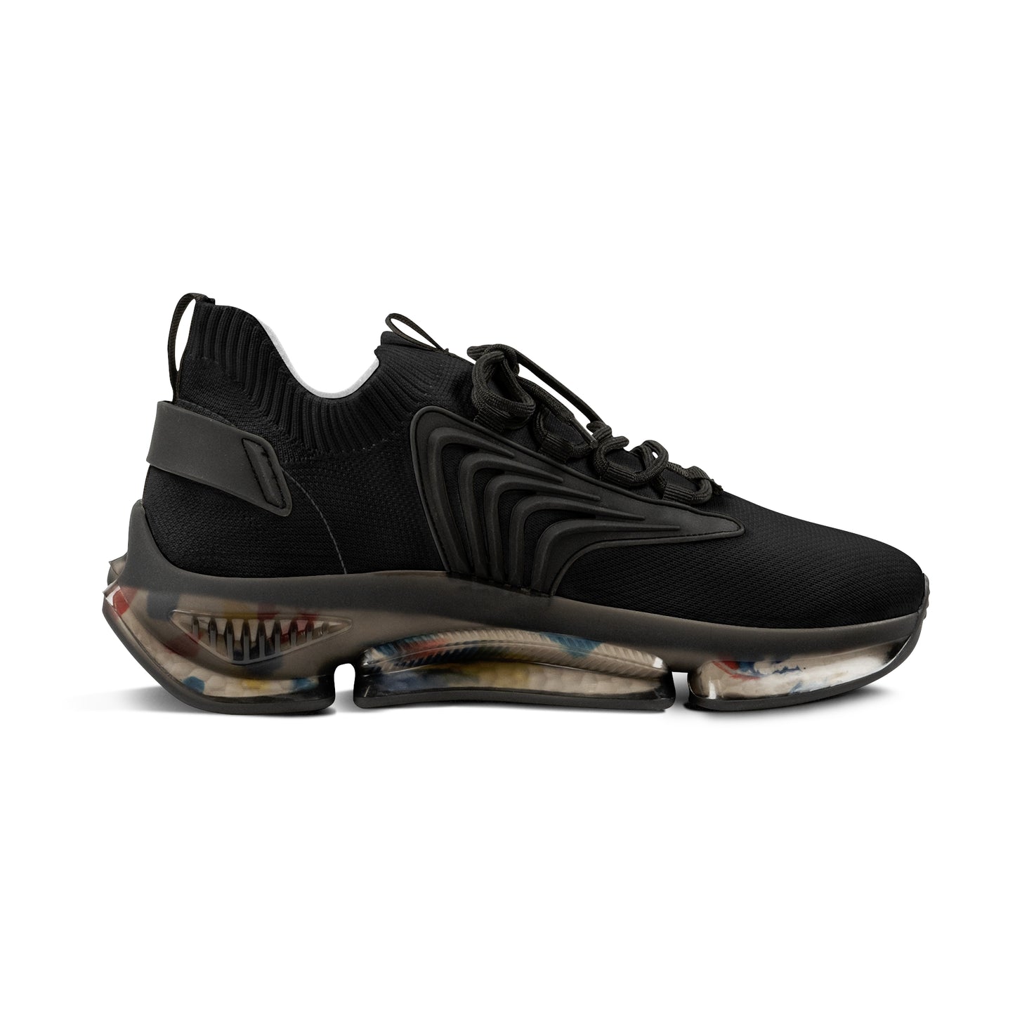 Men's Black Mesh Sneakers