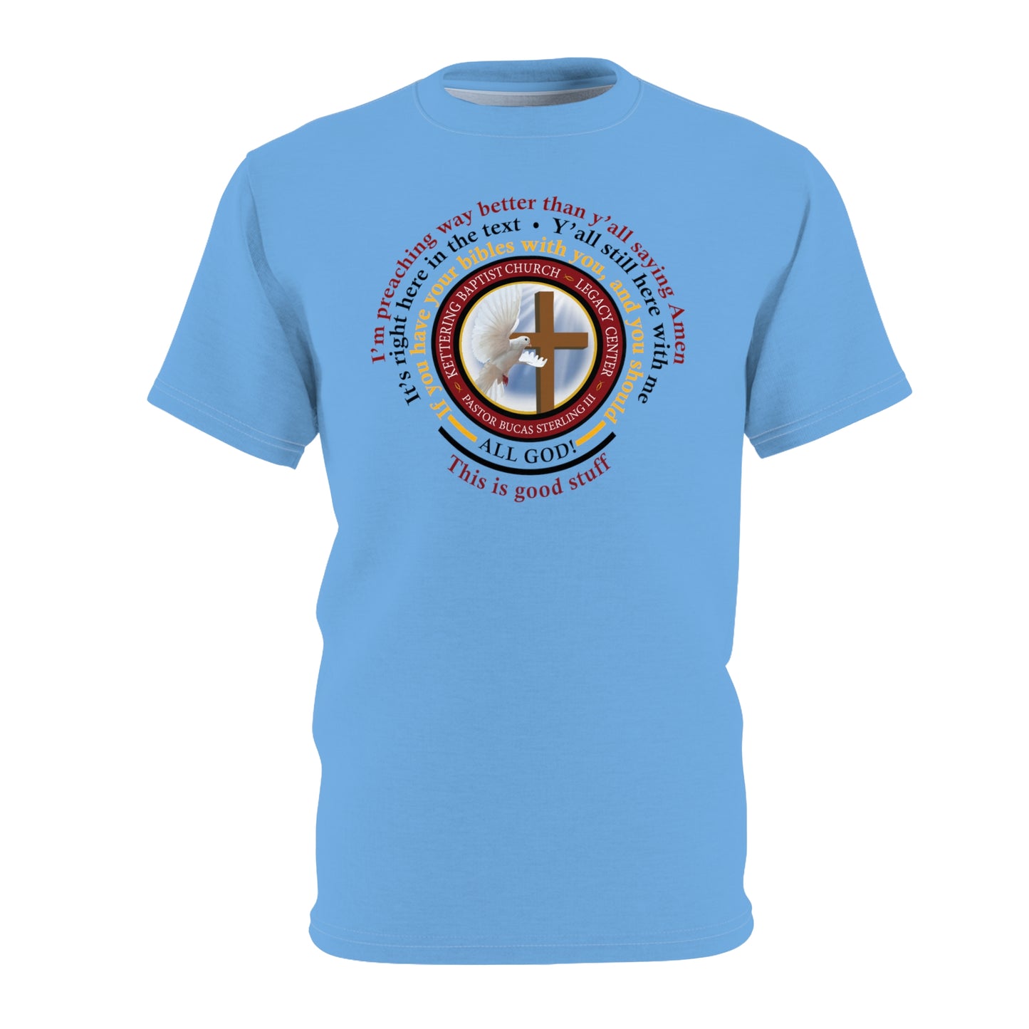 KBC Unisex Pastor's Sayings Blue Tee