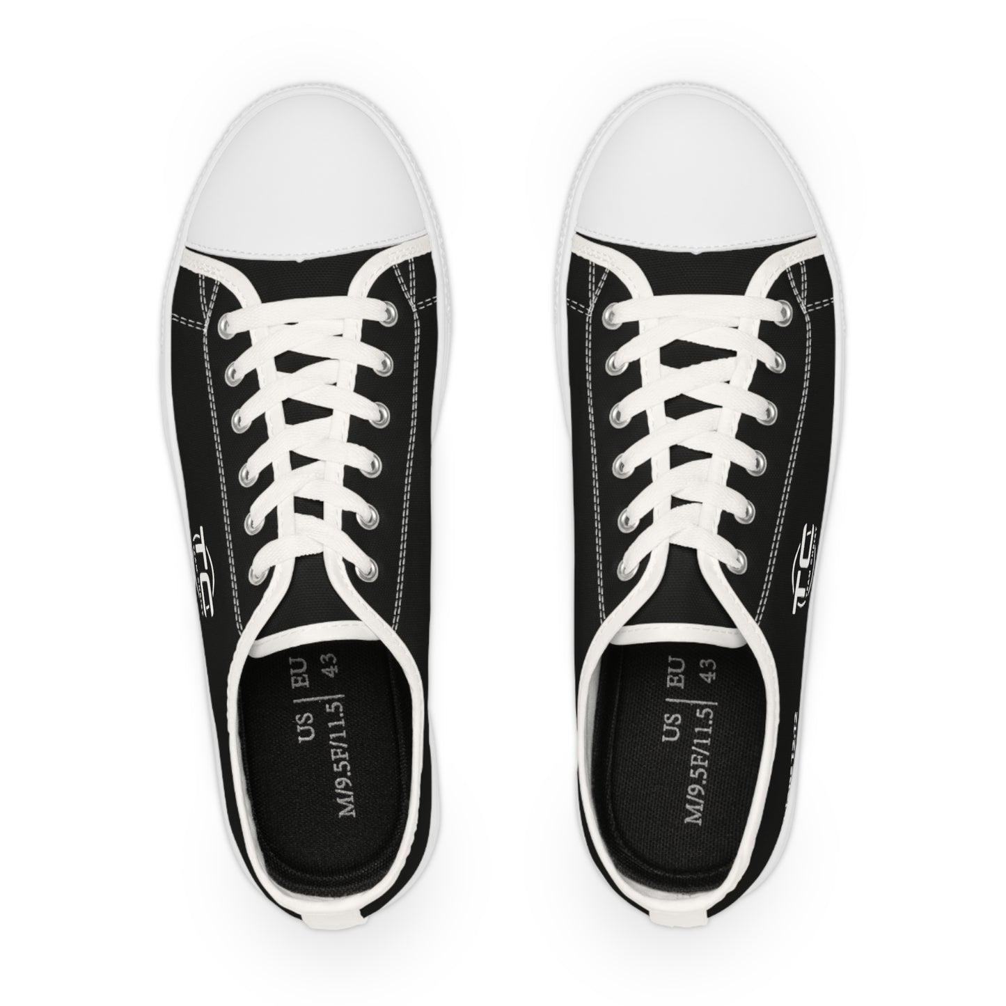 Men's Black Low Top Sneakers