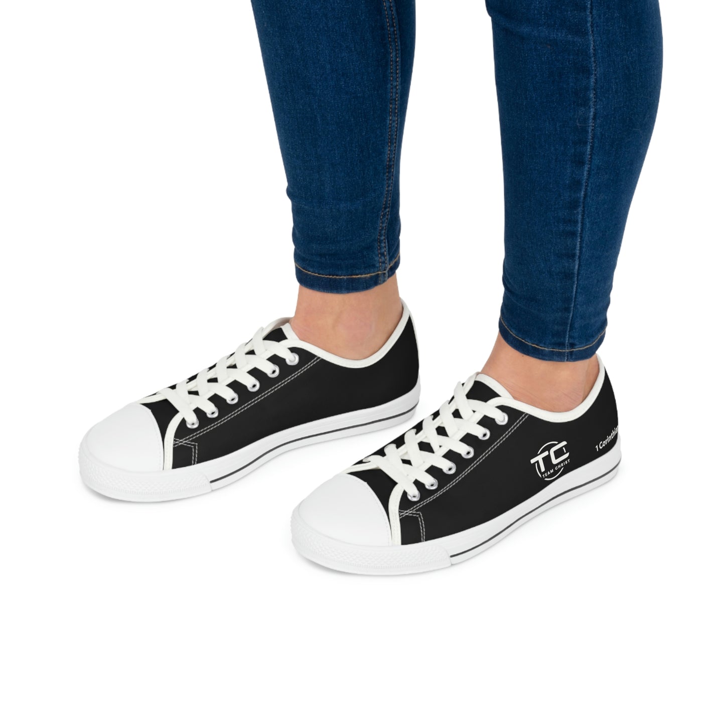 Women's Black Low Top Sneakers