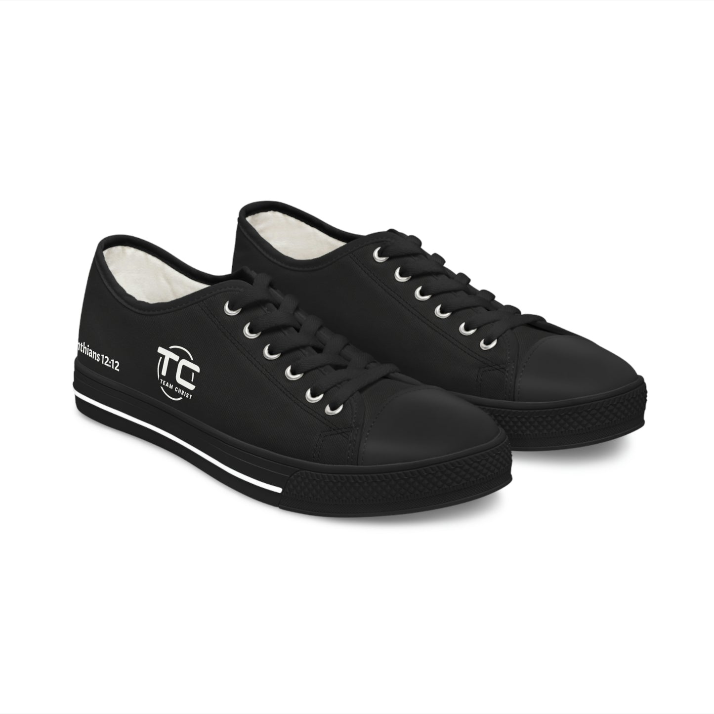 Women's Black Low Top Sneakers