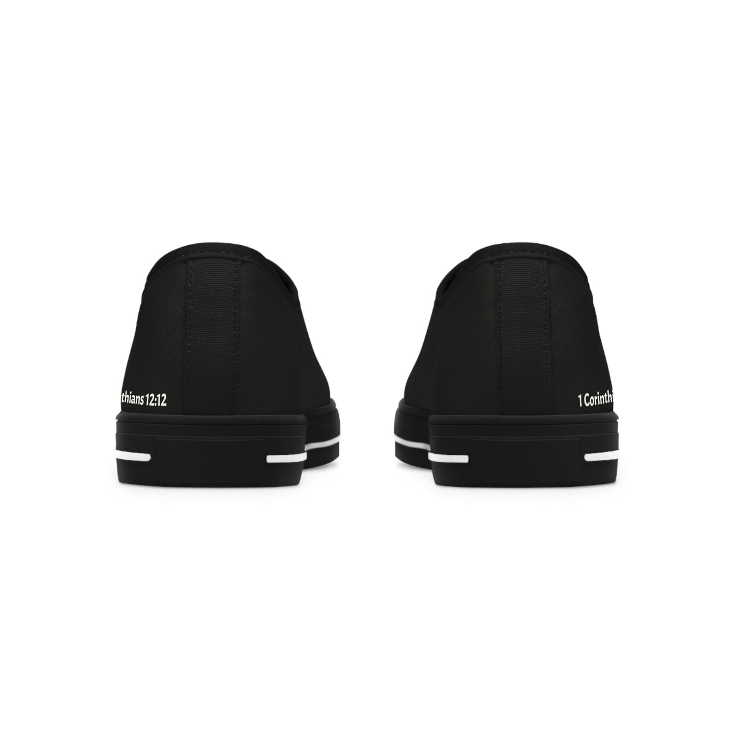 Women's Black Low Top Sneakers