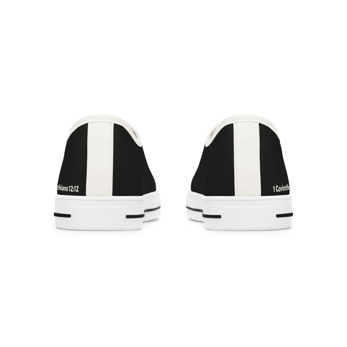 Women's Black Low Top Sneakers