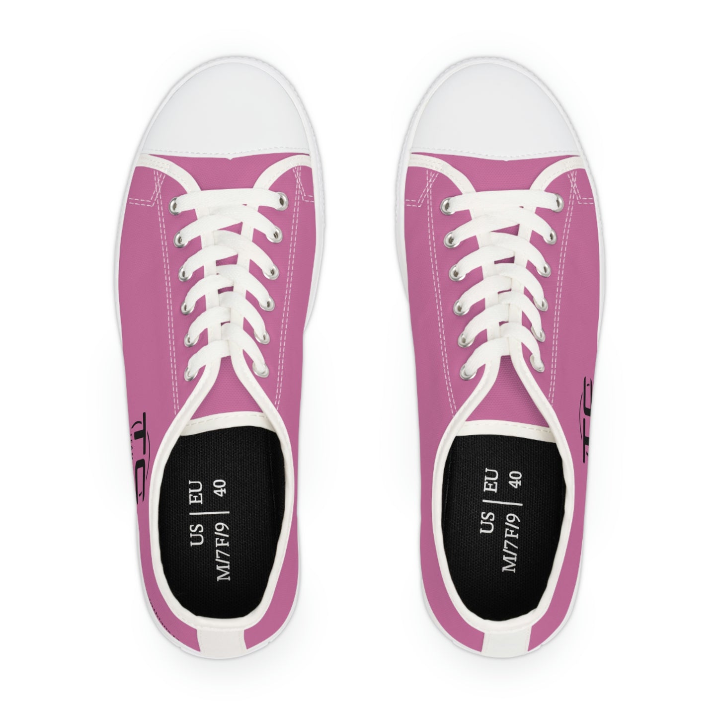 Women's Pink Low Top Sneakers