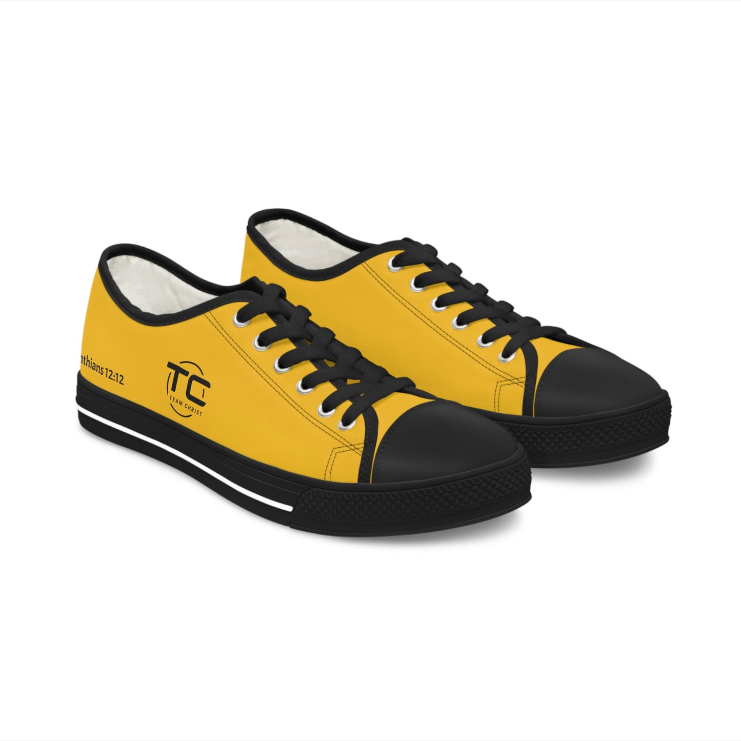 Women's Yellow Low Top Sneakers