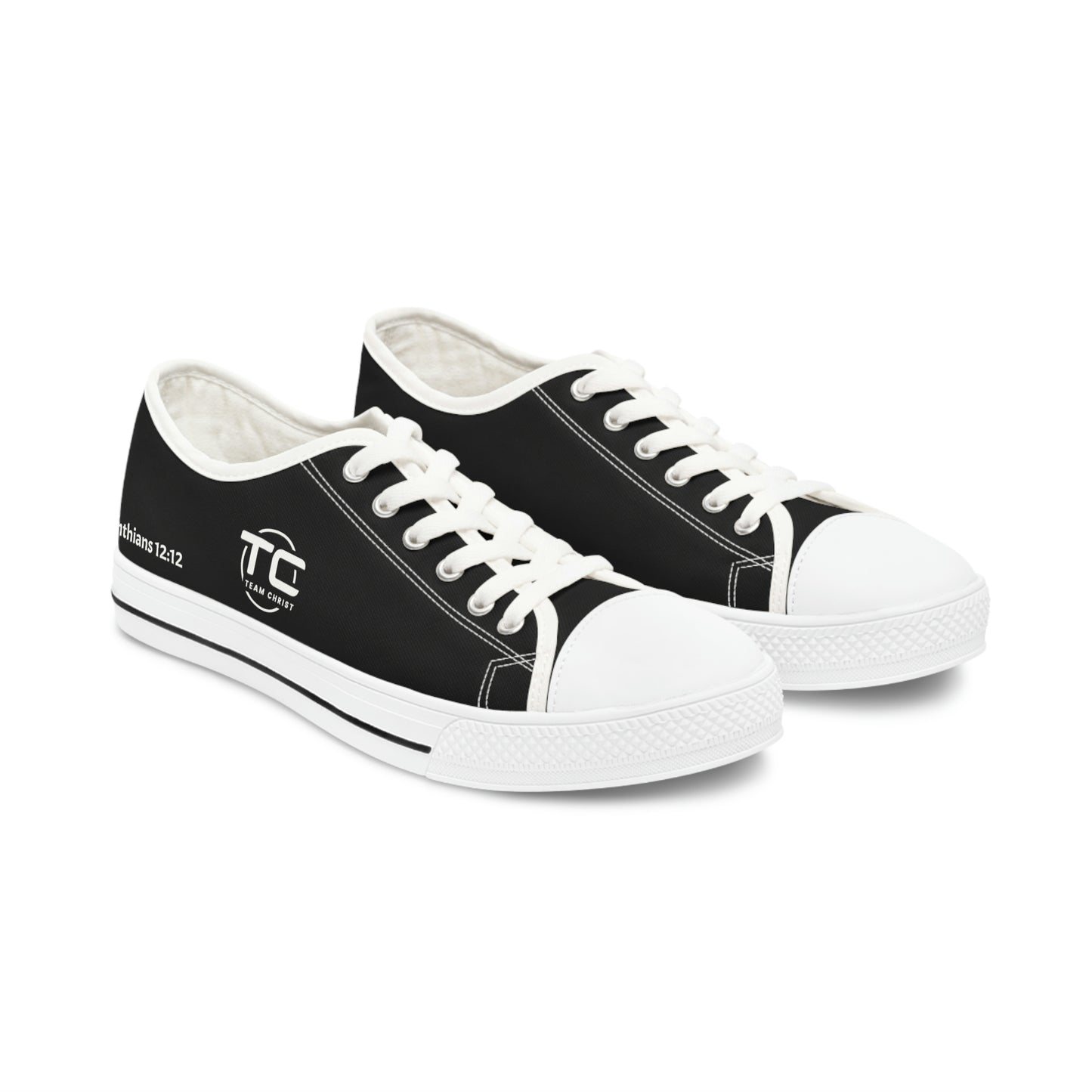 Women's Black Low Top Sneakers