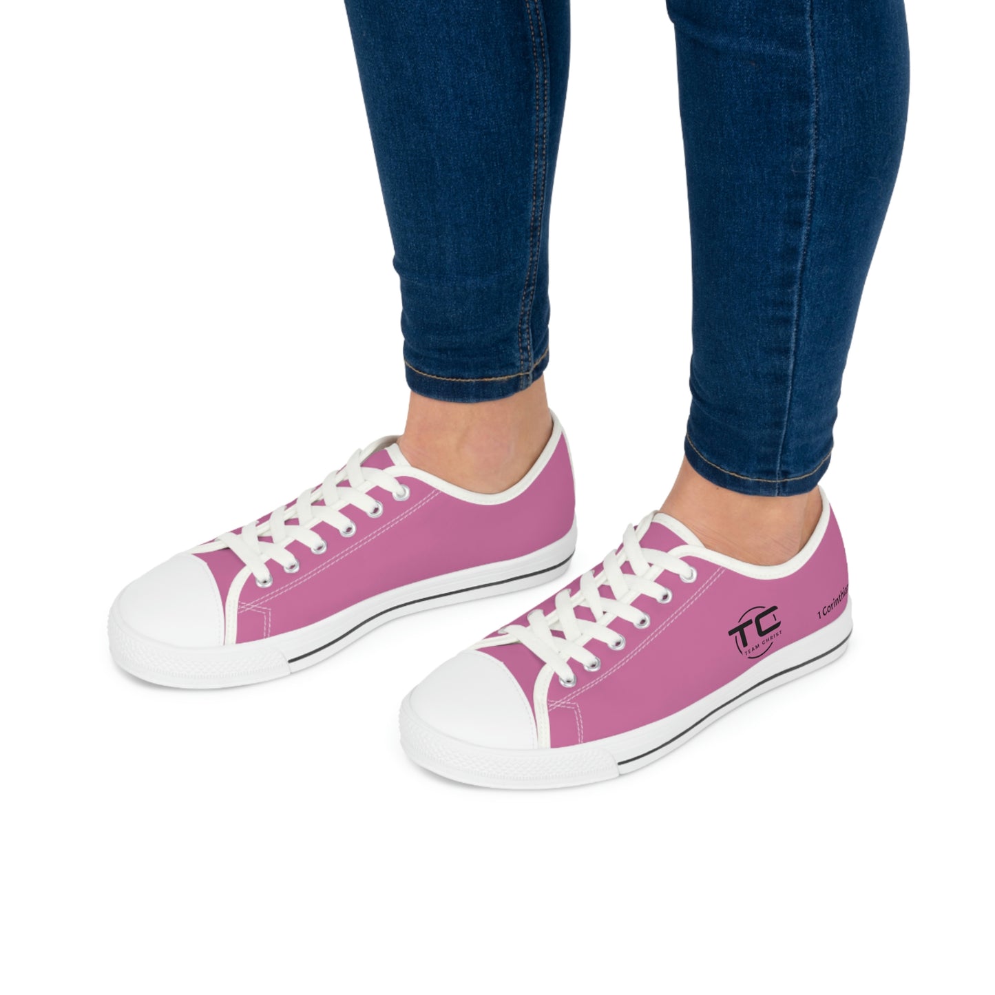 Women's Pink Low Top Sneakers