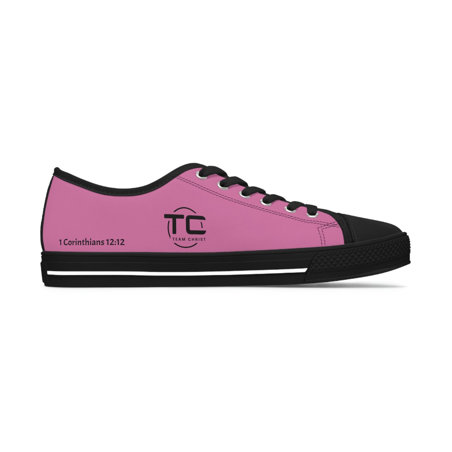 Women's Pink Low Top Sneakers