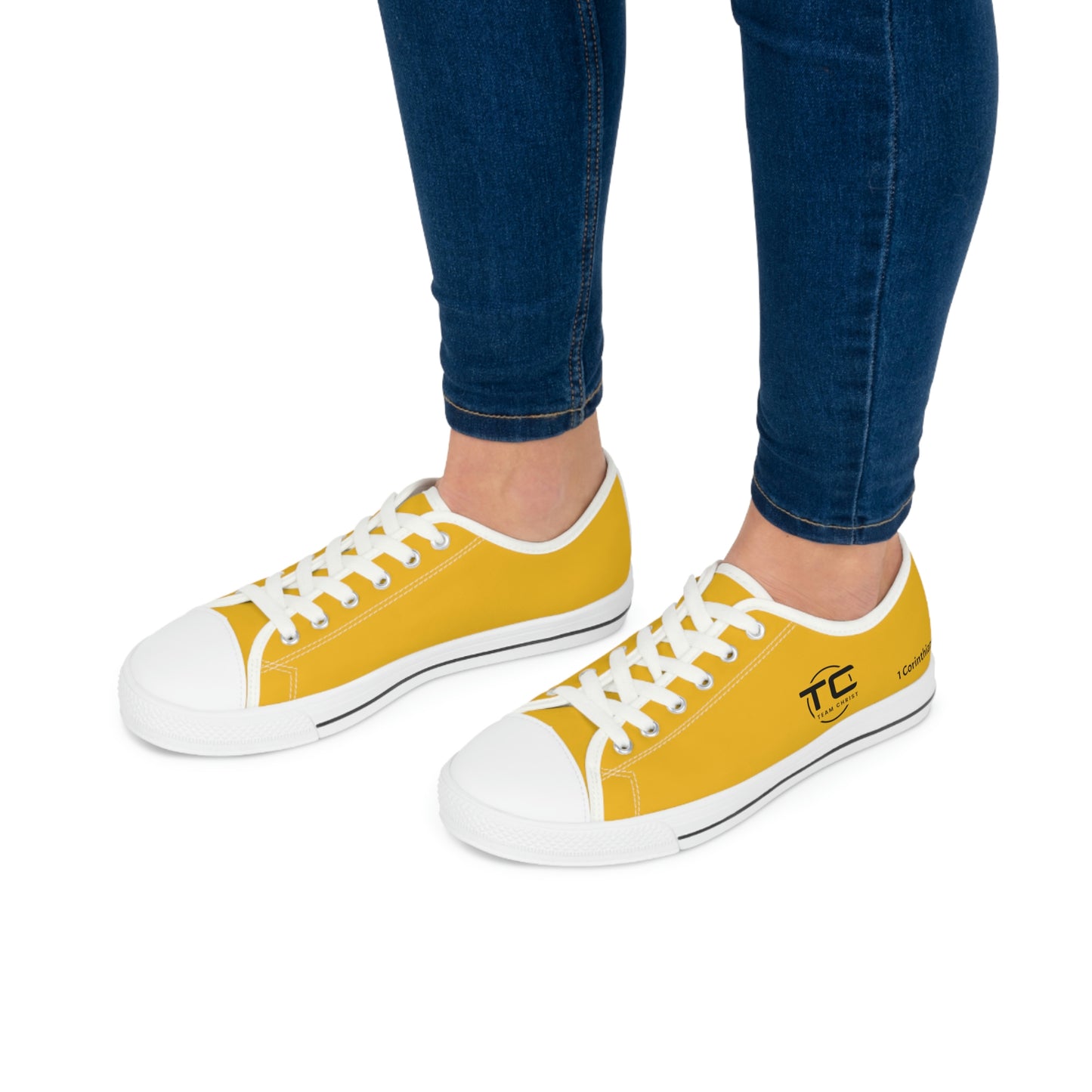Women's Yellow Low Top Sneakers