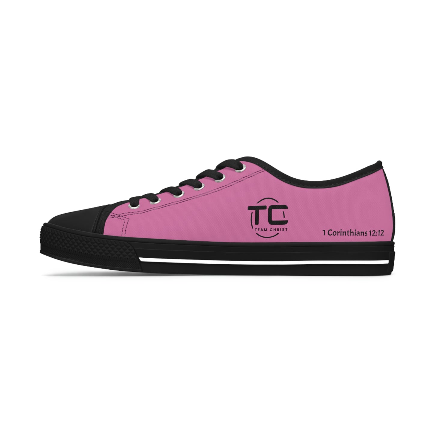Women's Pink Low Top Sneakers