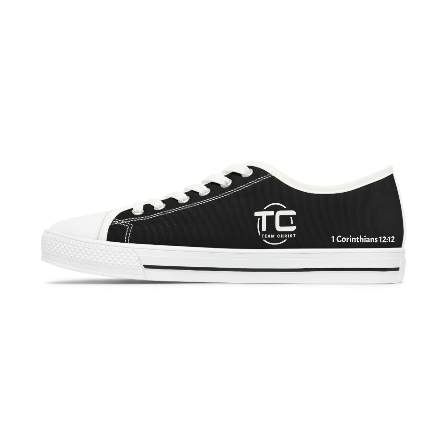 Women's Black Low Top Sneakers