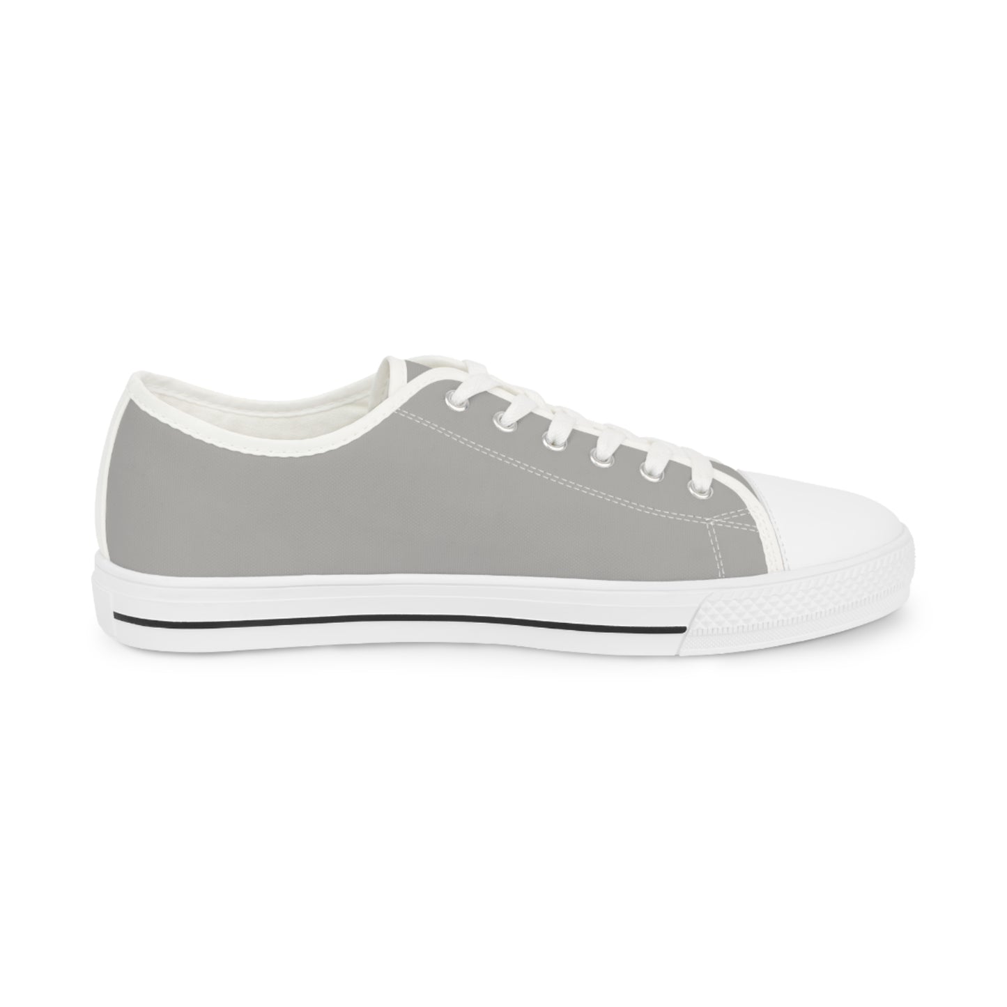 Men's Grey Low Top Sneakers