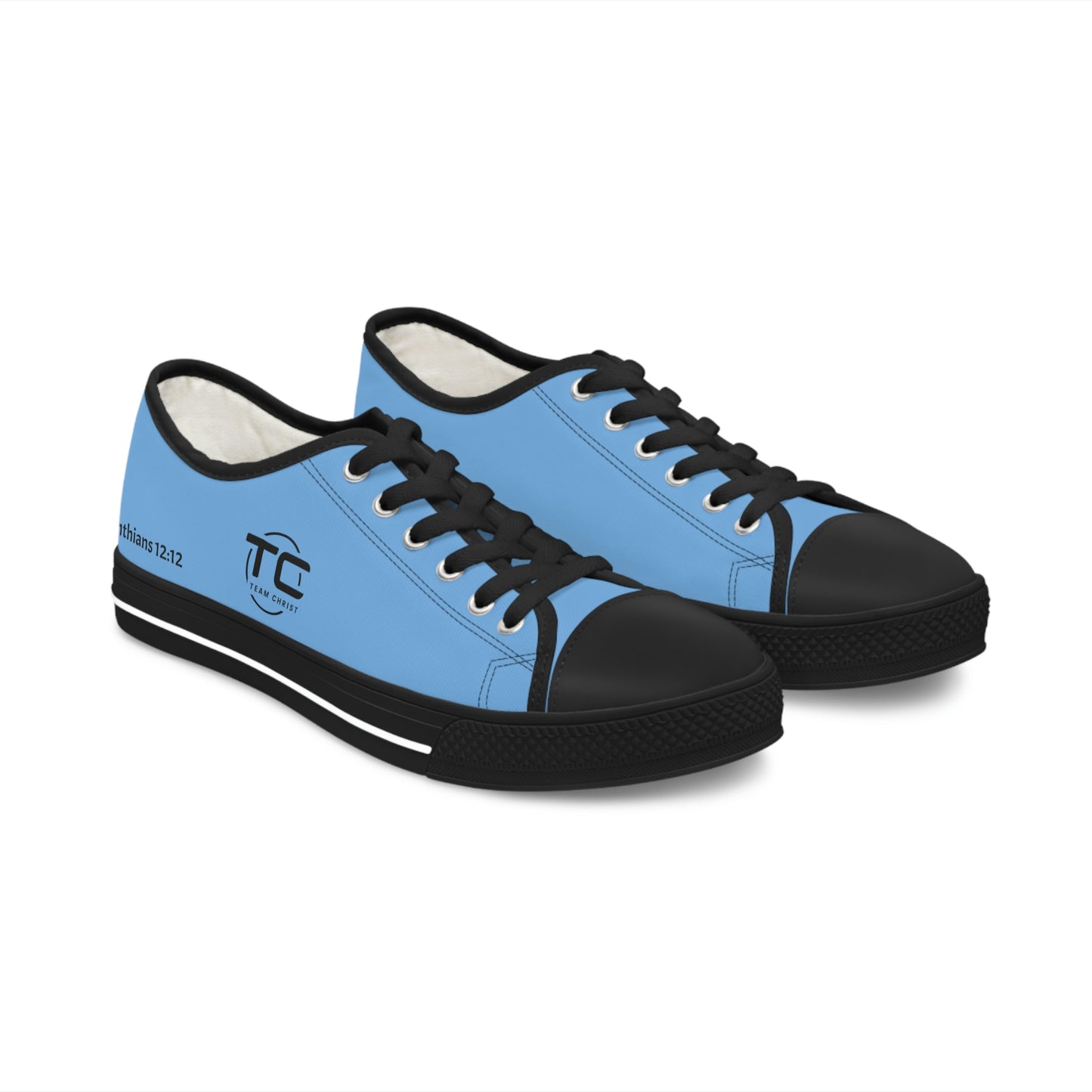 Women's Blue Low Top Sneakers