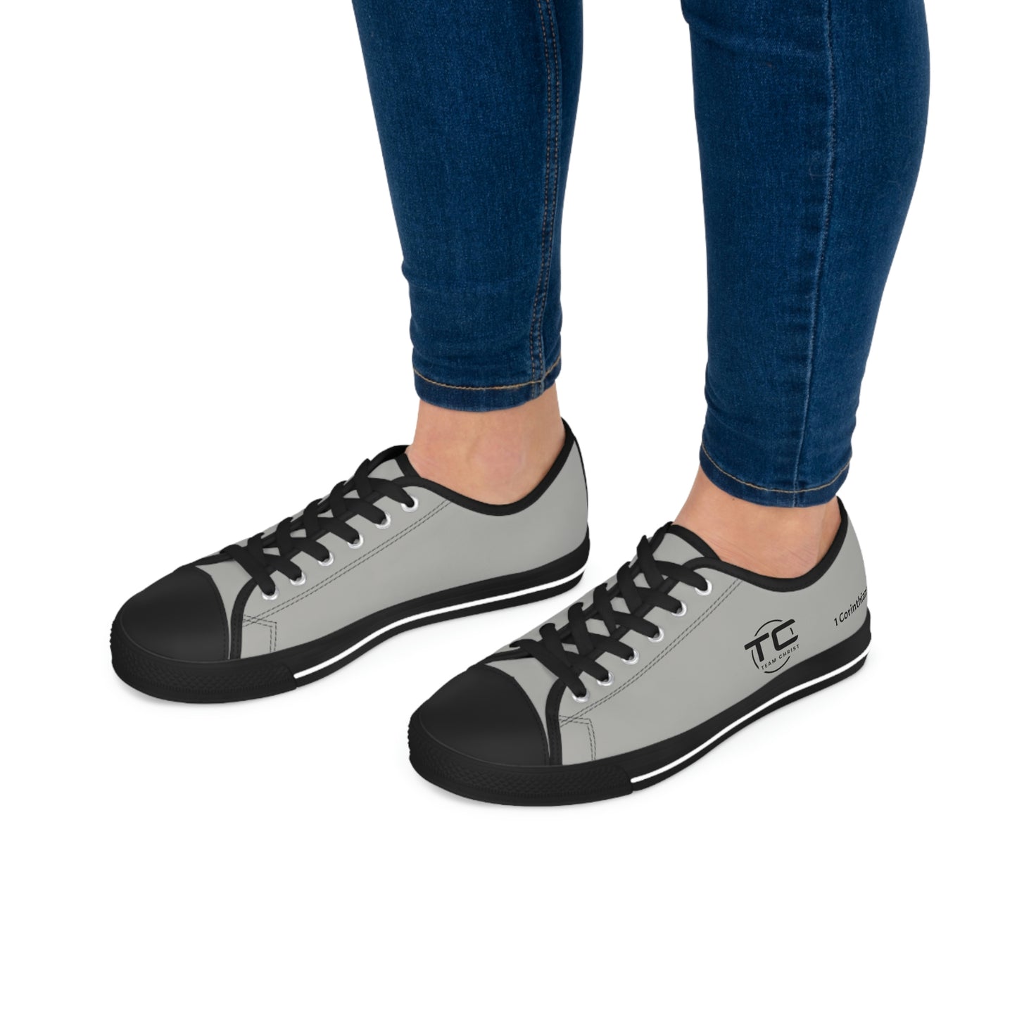 Women's Grey Low Top Sneakers