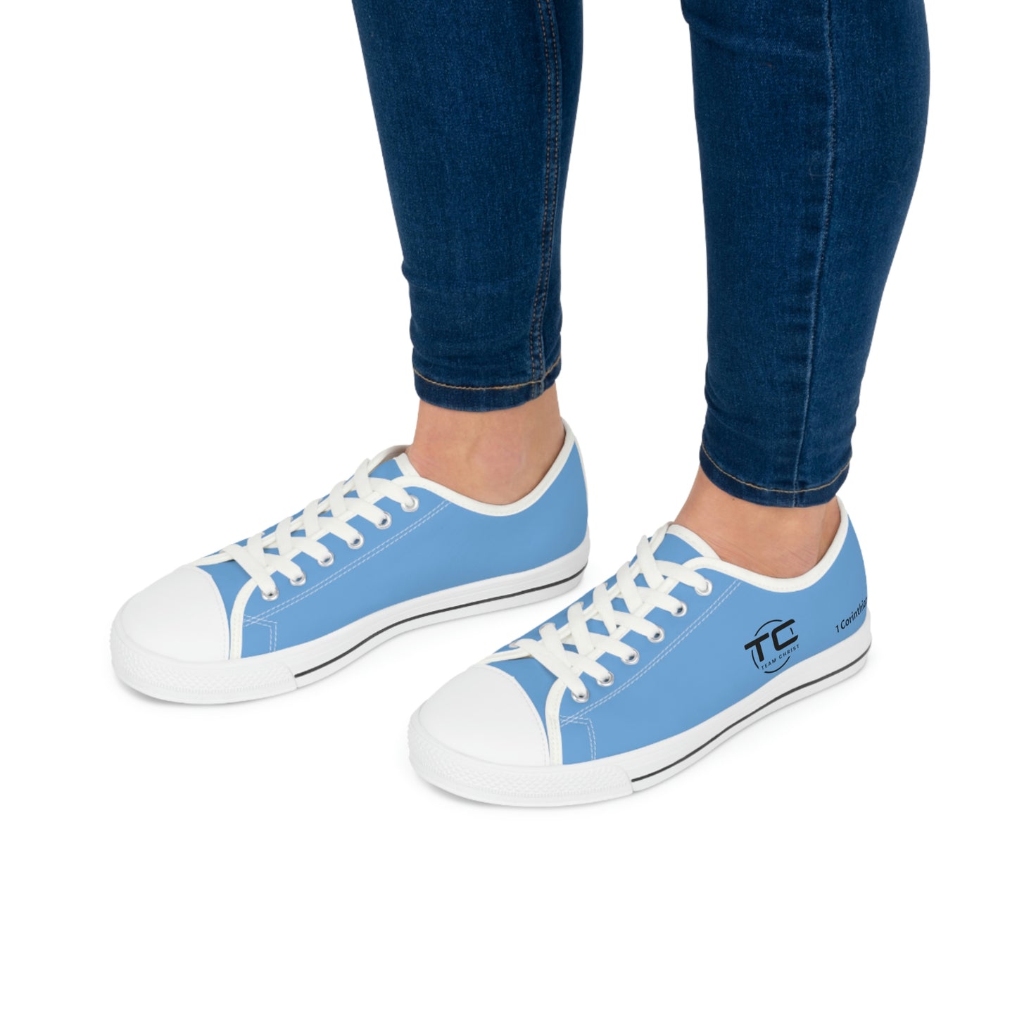 Women's Blue Low Top Sneakers