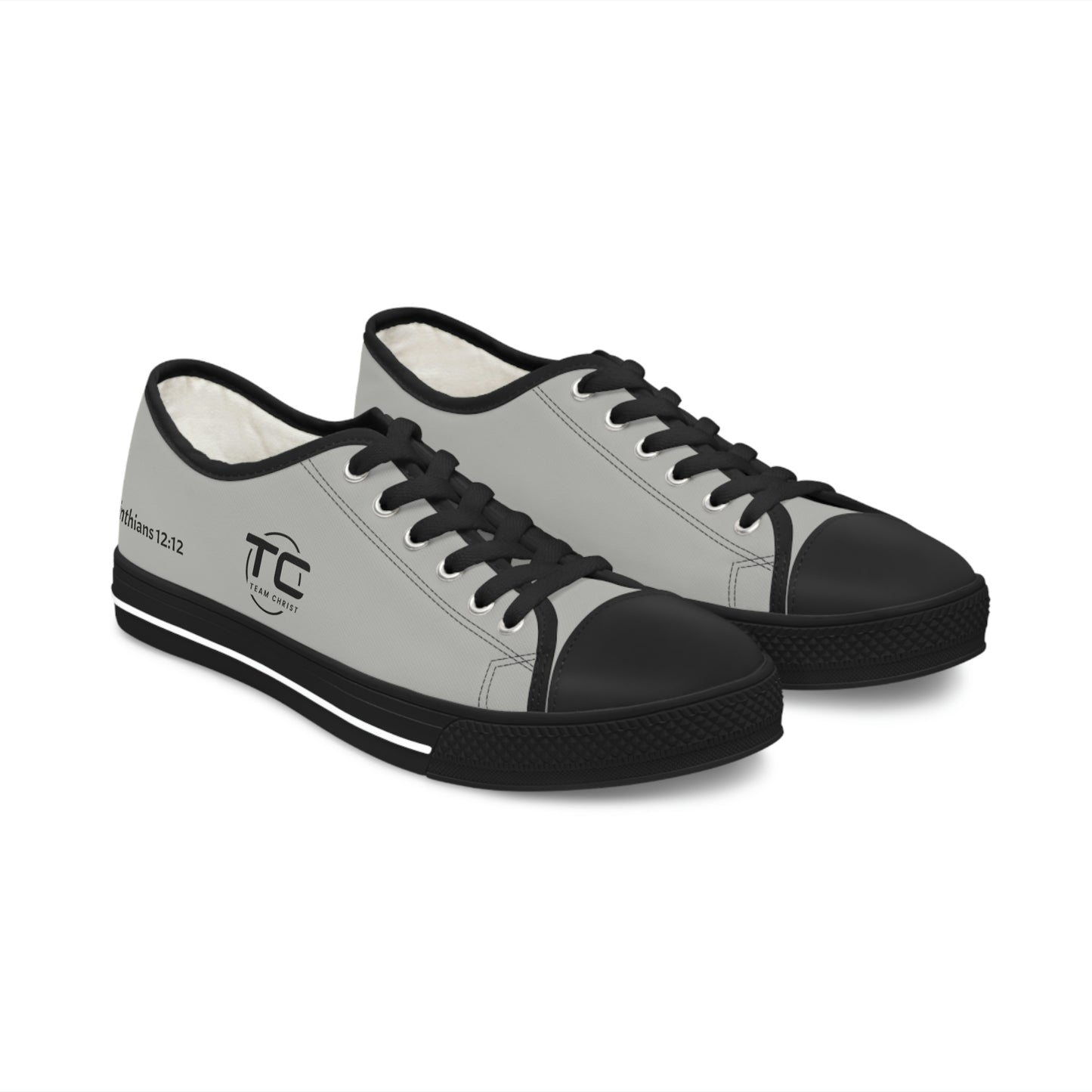 Women's Grey Low Top Sneakers