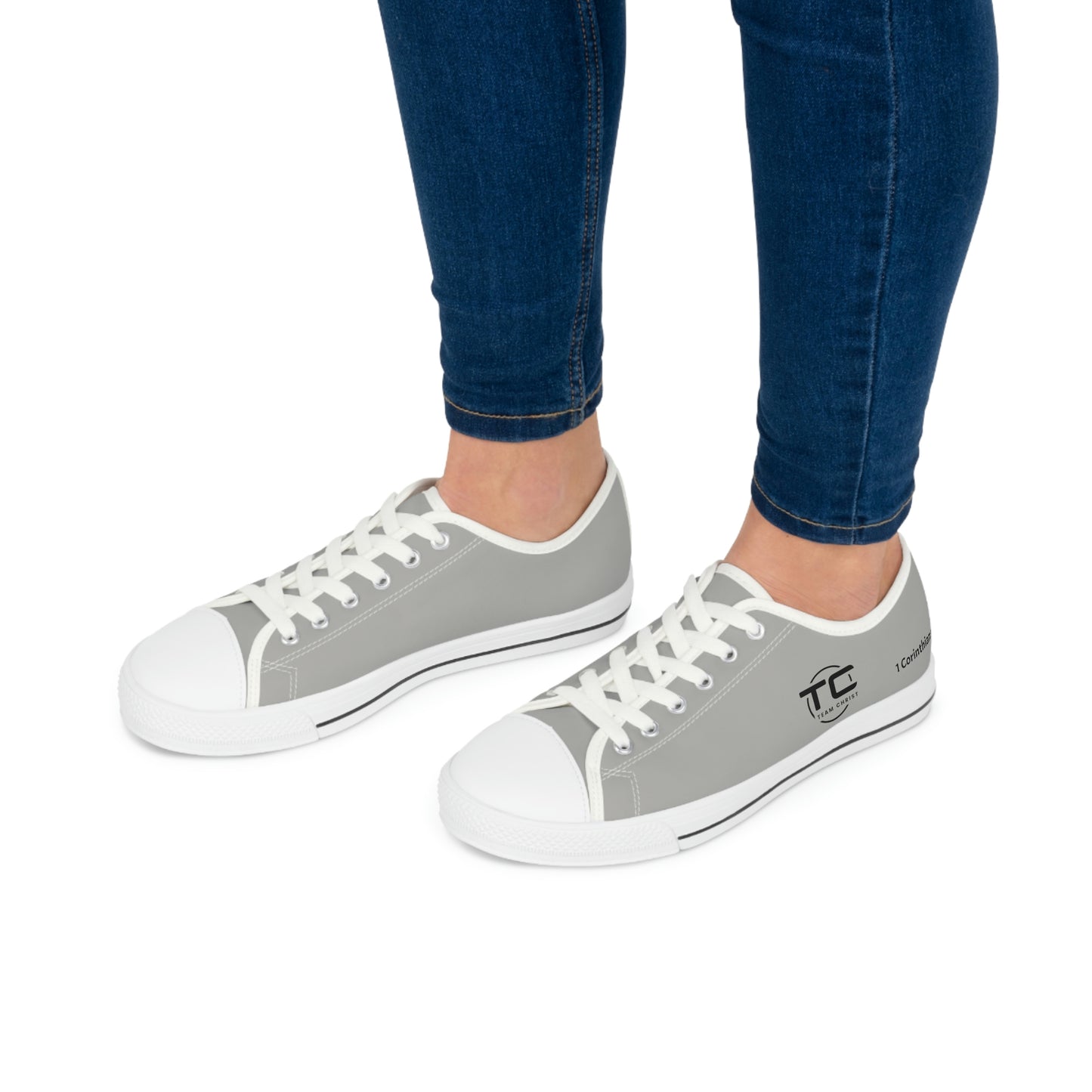 Women's Grey Low Top Sneakers