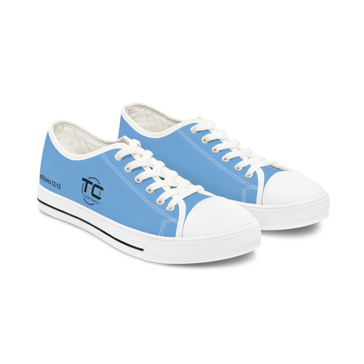 Women's Blue Low Top Sneakers