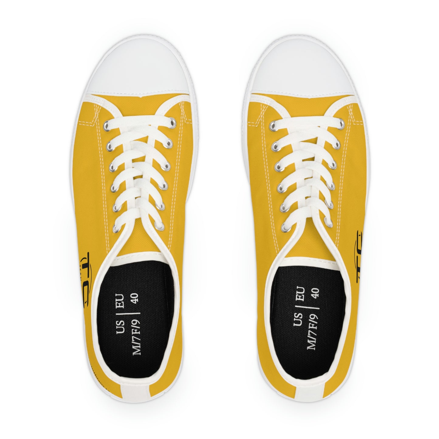 Women's Yellow Low Top Sneakers