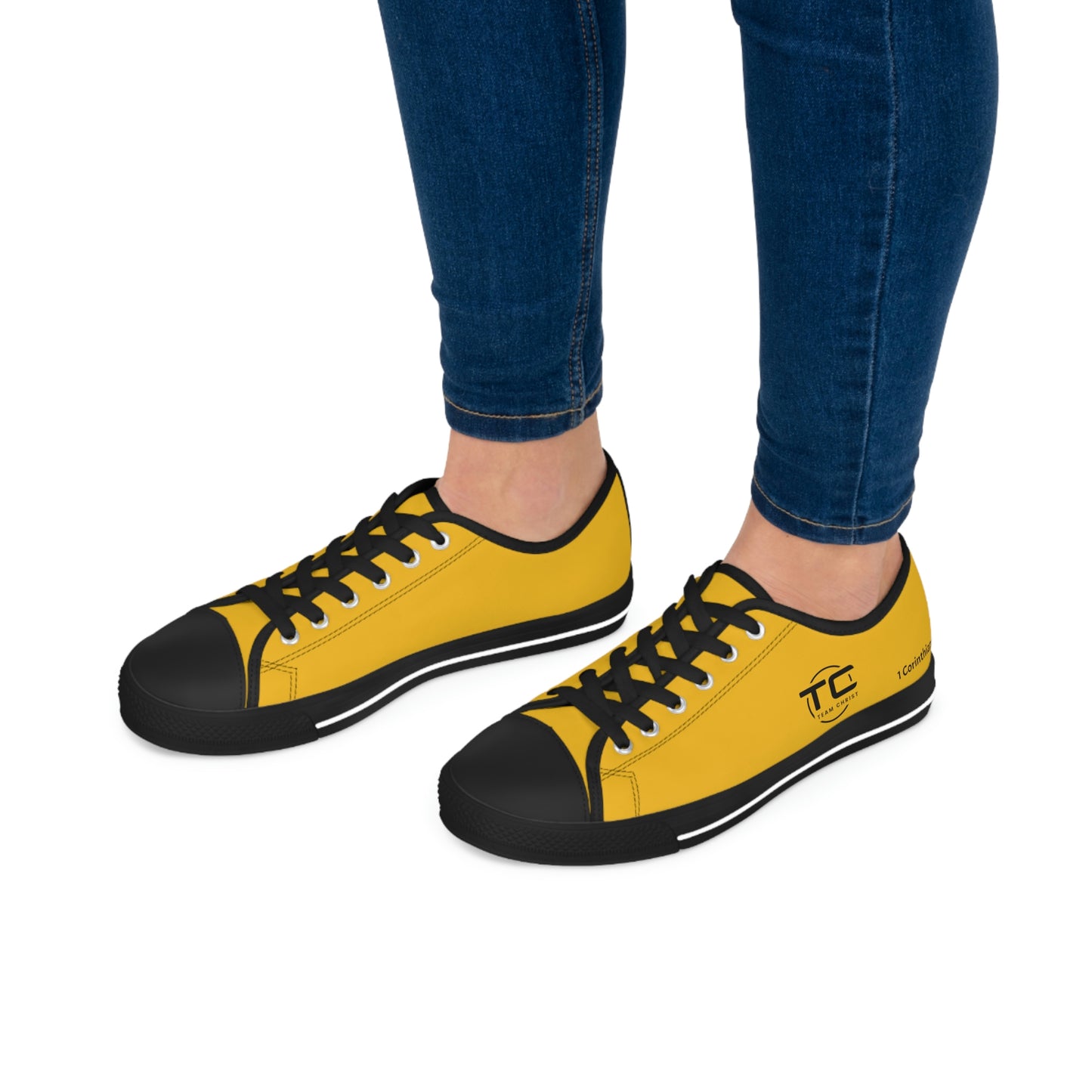 Women's Yellow Low Top Sneakers