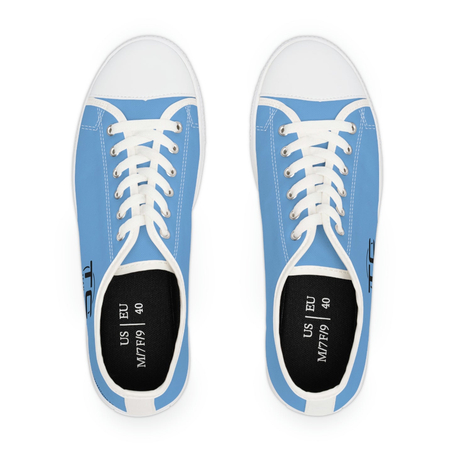 Women's Blue Low Top Sneakers