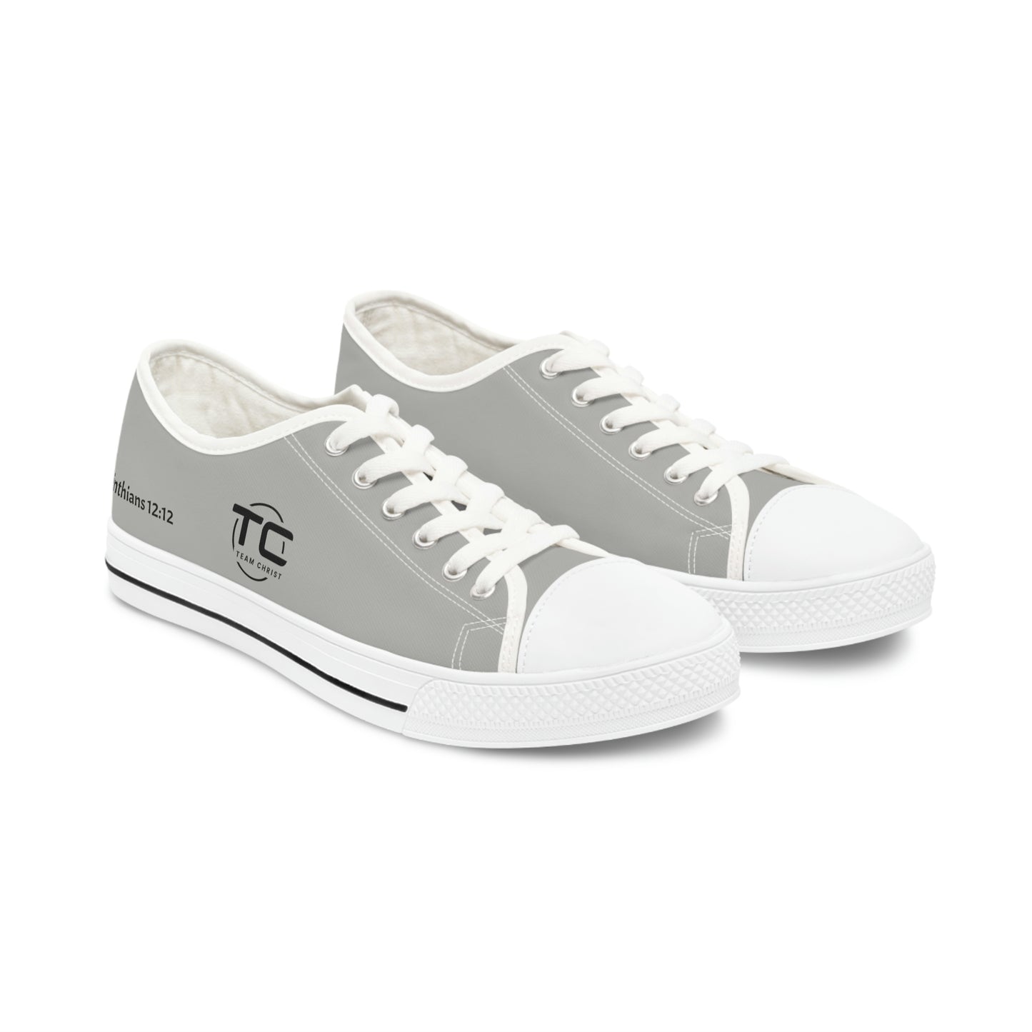 Women's Grey Low Top Sneakers